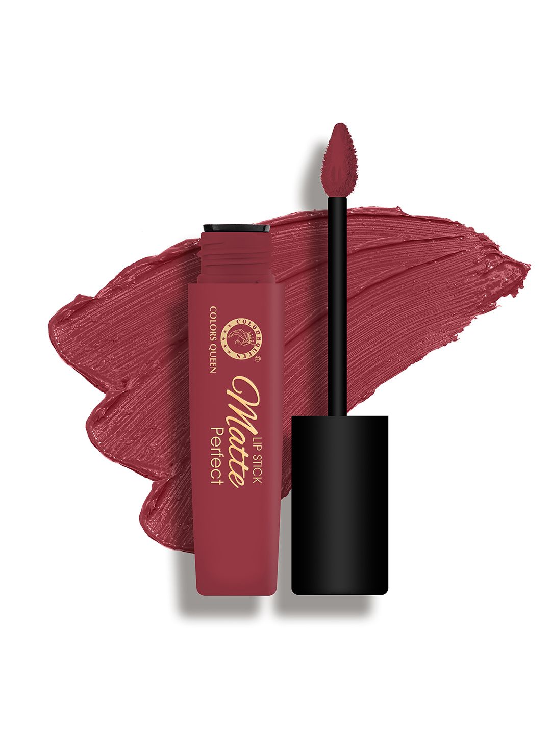 Colors Queen Matte Perfect 12 Hr. Stay Non Transfer & Waterproof Liquid Lipstick 3 ml - Pomegranate Pink 05