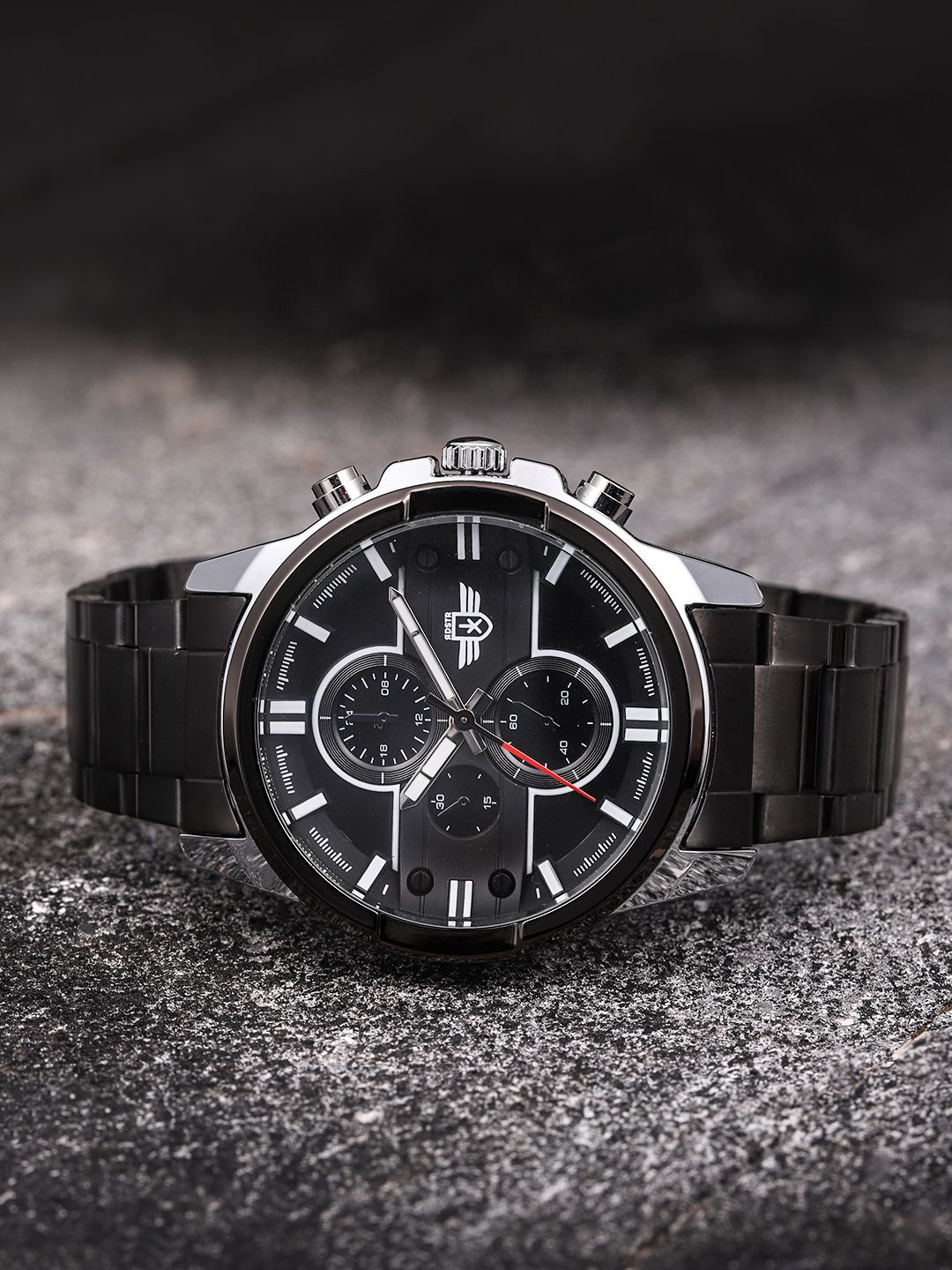 Buy Roadster Men Black Analogue Watch MFB-PN-LB-80240 - Watches