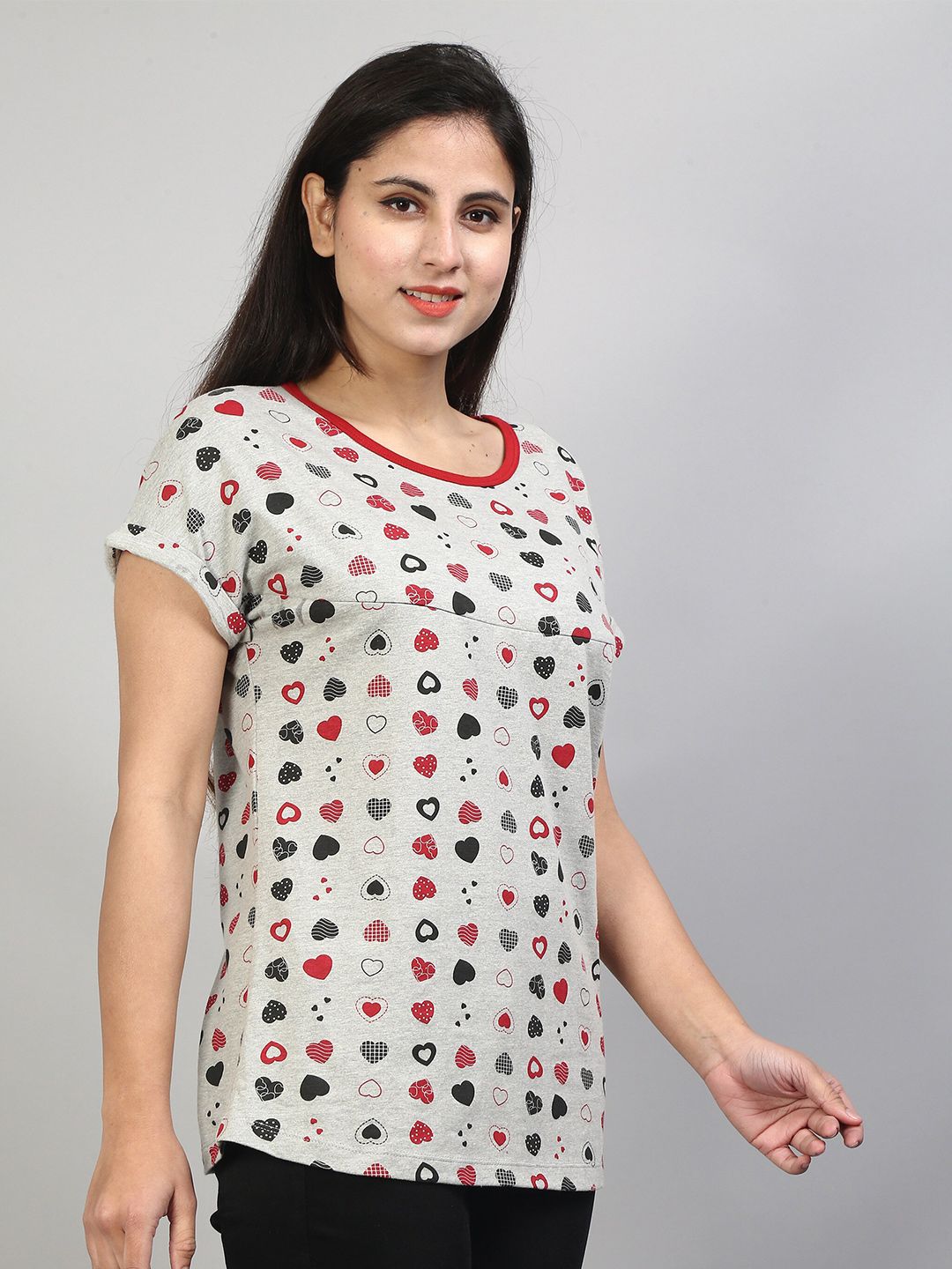 SillyBoom Conversational Printed Extended Sleeve Maternity T-shirt Price in India