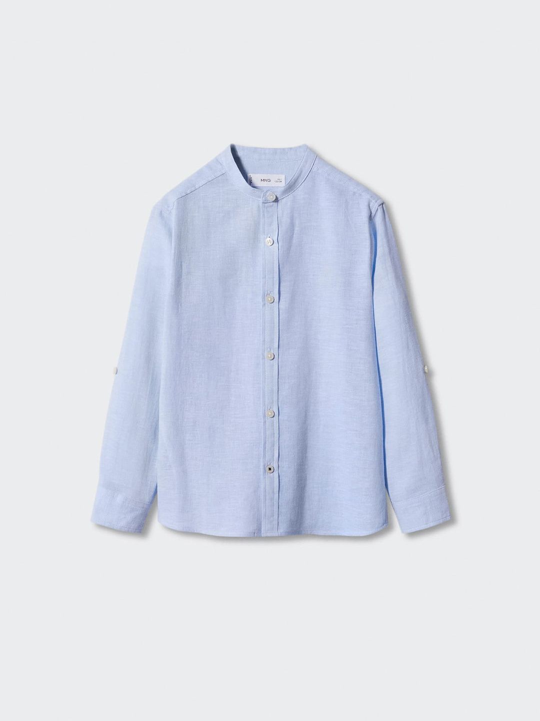 Mango Kids Boys Roll-Up Sleeves Sustainable Casual Shirt