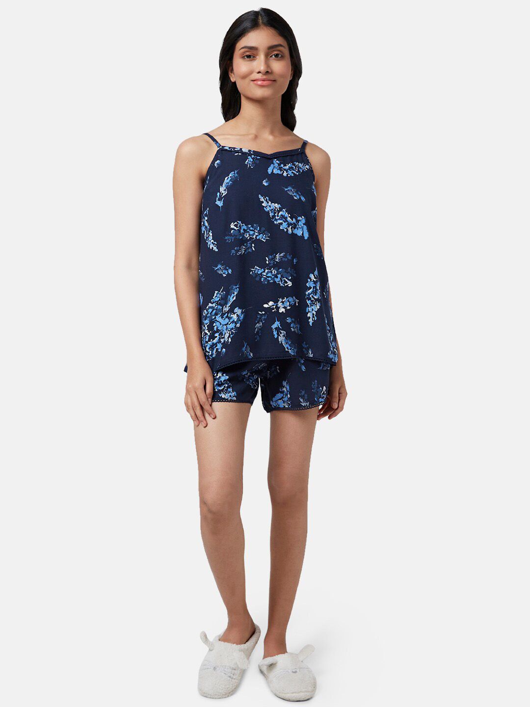 Dreamz by Pantaloons Floral Printed Night Suit