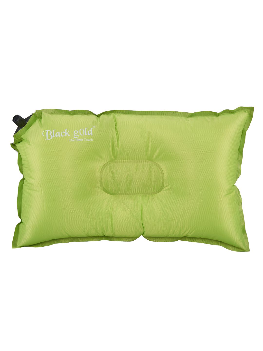 Black gold Green Solid Polyester Firm Travel Pillow-45 x 30 x 10 cm