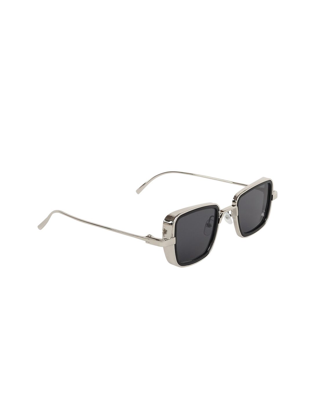CRIBA Full Rim Square Sunglasses with UV Protected Lens VCR_NIK-BLK_KABIR