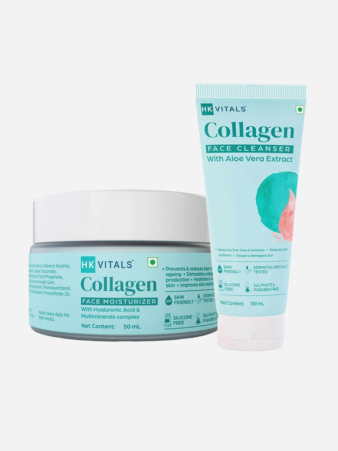 HK VITALS by HealthKart Collagen Face Moisturizer & Face Cleanser