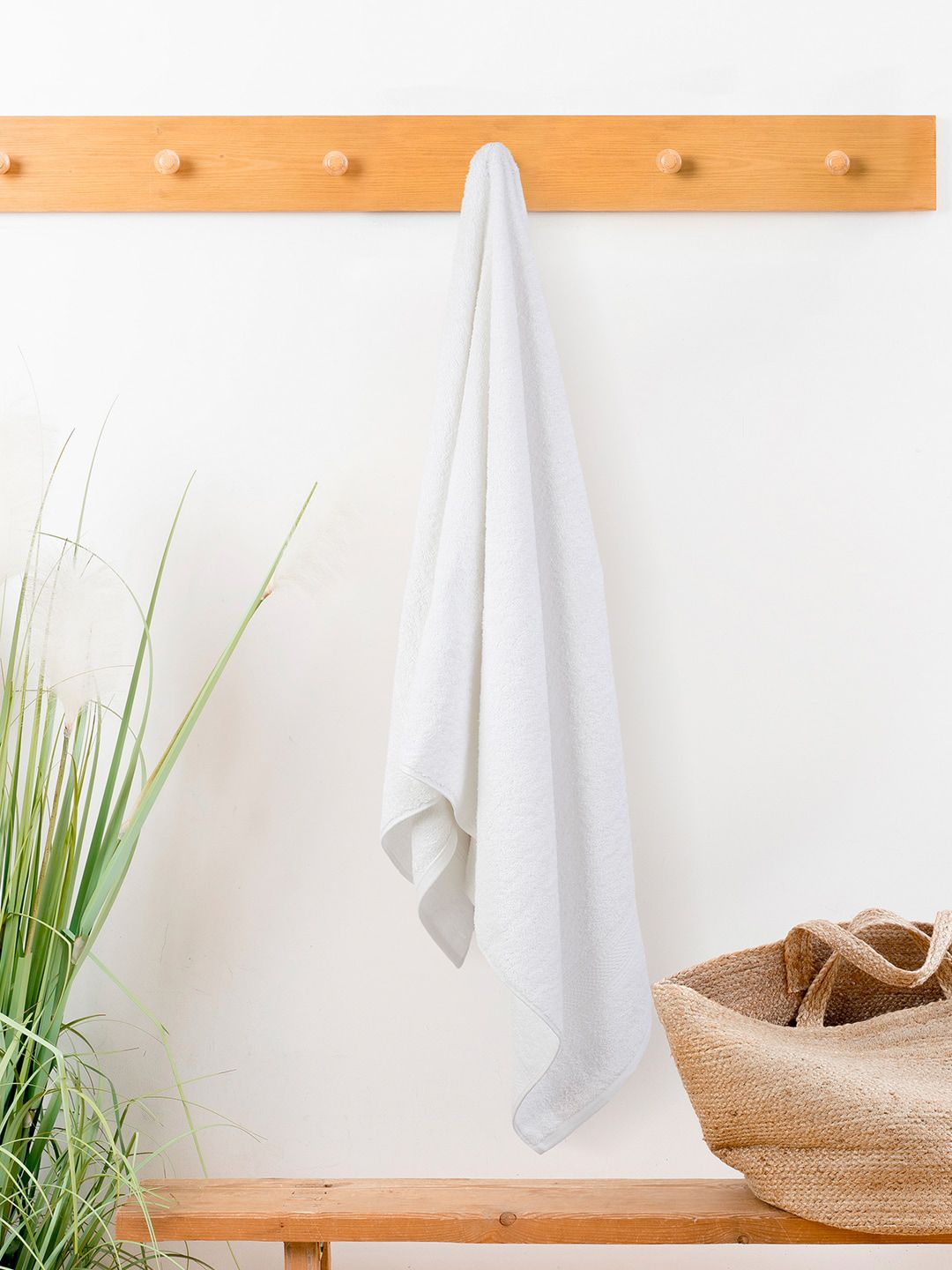 Layers Firenze White 420 GSM Pure Cotton Bath Towel