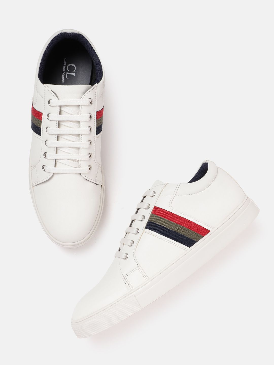 Carlton London Men Sneakers With Striped Detail