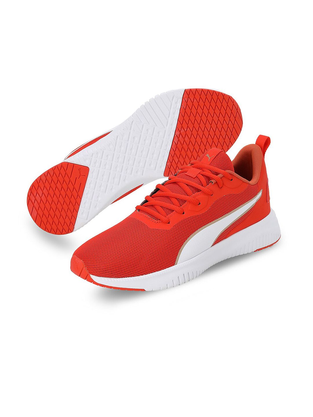 Puma Flyer Flex Knit Woven Design Textile Running Sports Shoes