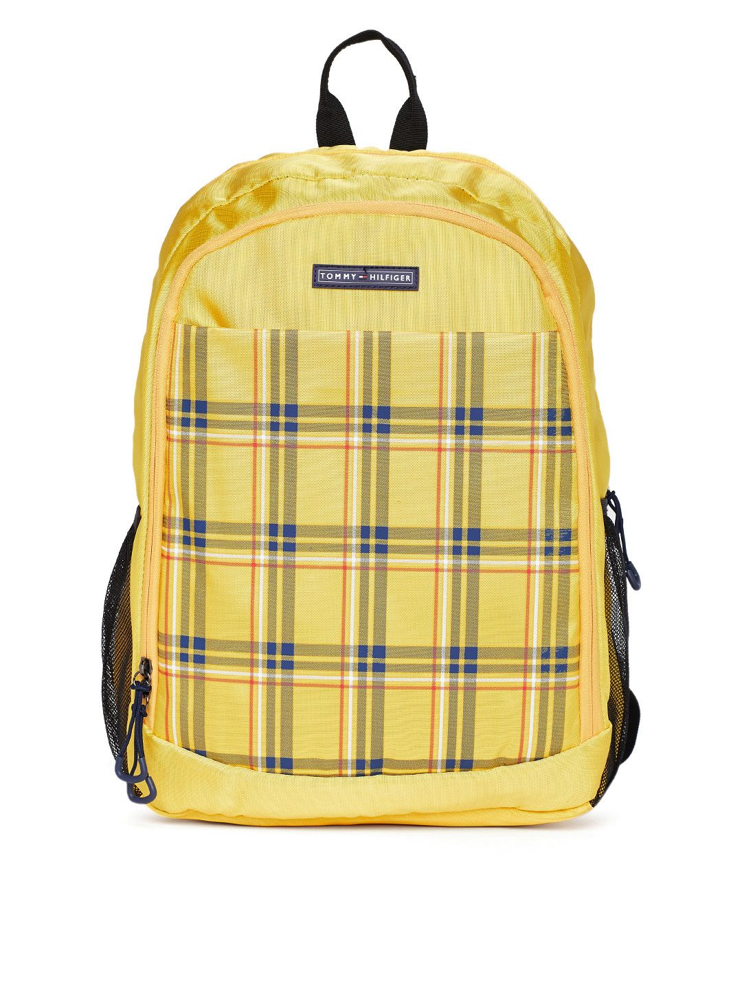 Tommy Hilfiger Unisex Yellow Geometric Print Laptop Backpack Price in India