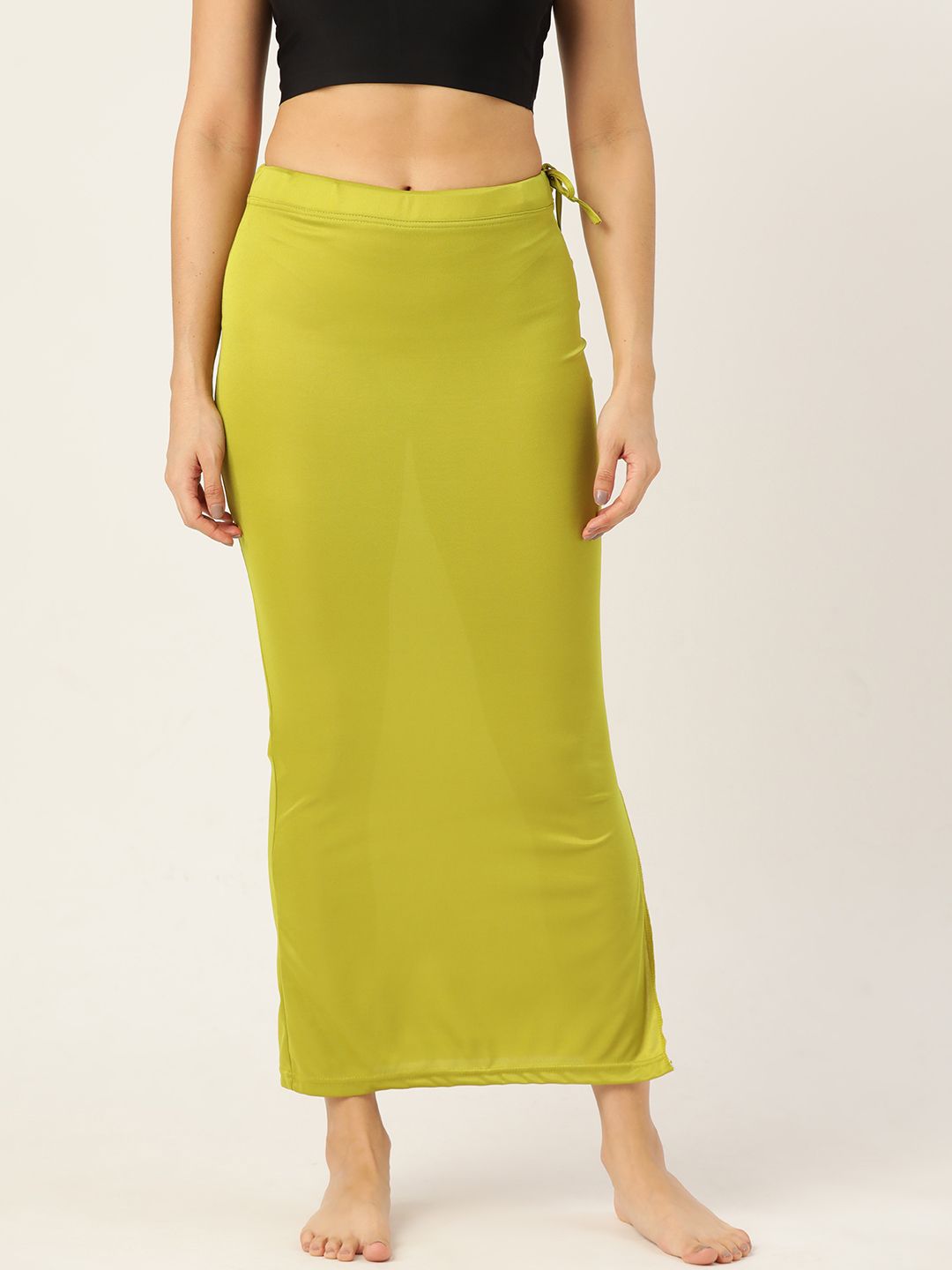 Ms.Lingies Women Solid Saree Shapewear with Side Slit