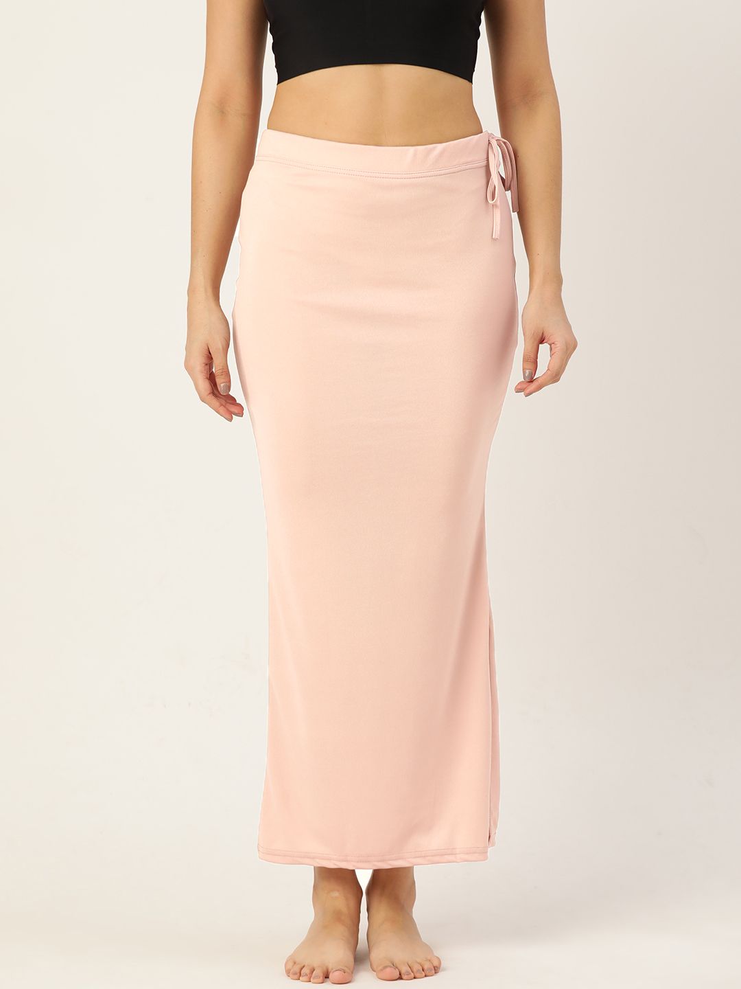Ms.Lingies Women Solid Saree Shapewear with Side Slit