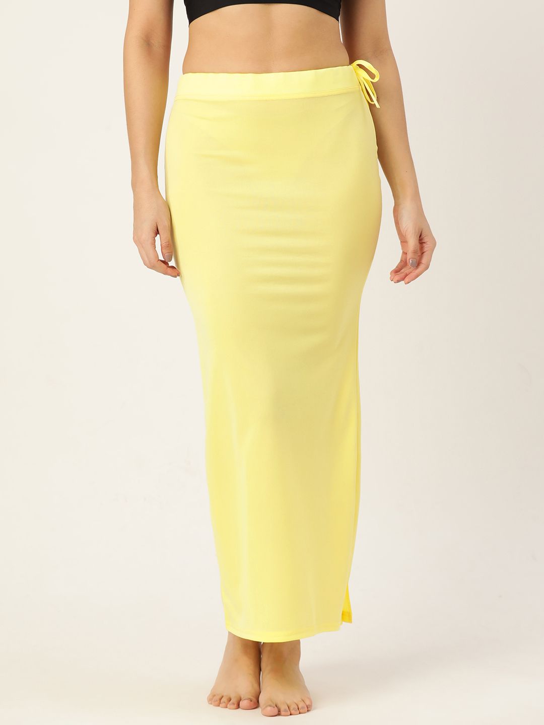 Ms.Lingies Women Solid Saree Shapewear with Side Slit
