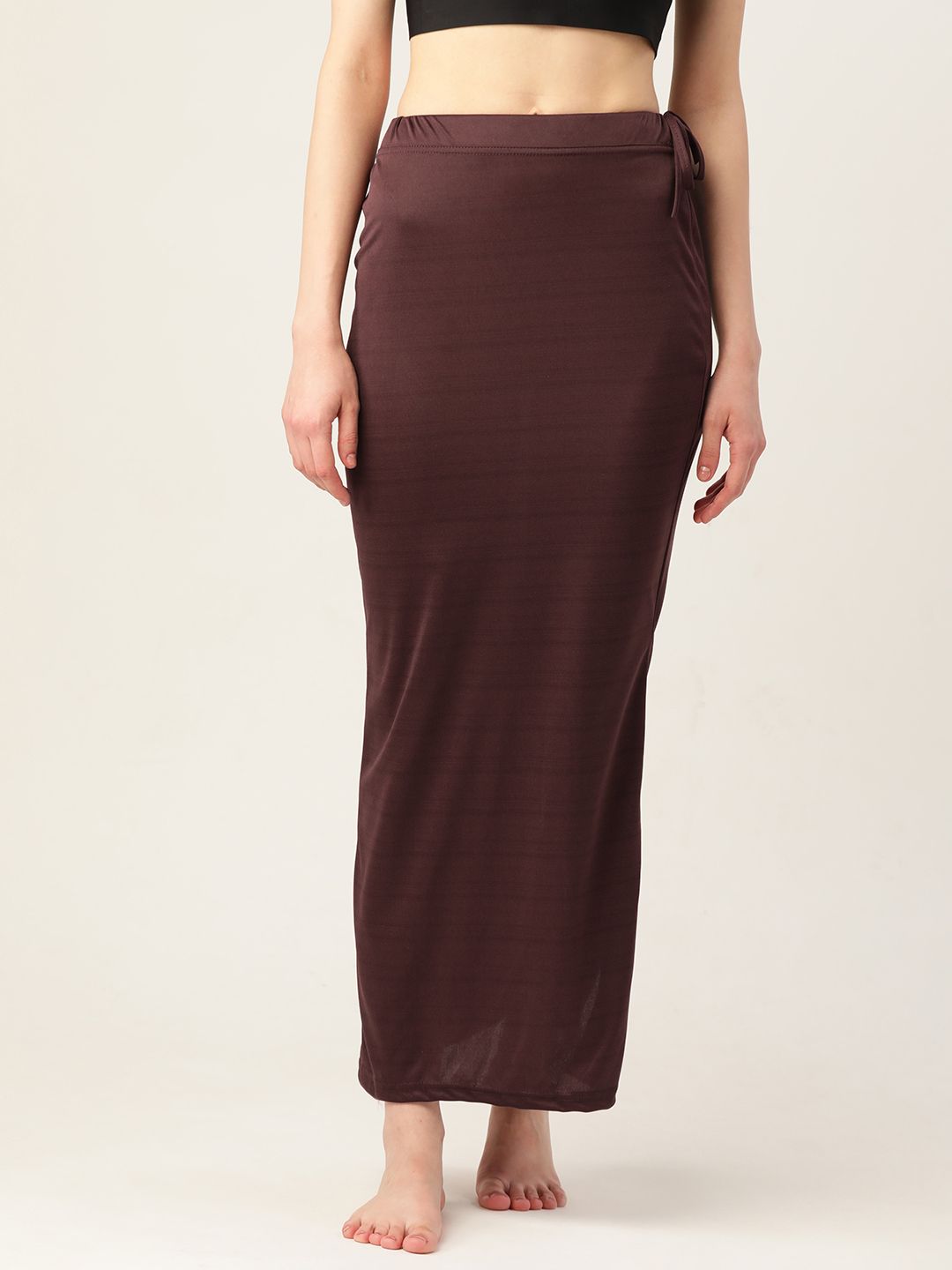 Ms.Lingies Women Solid Saree Shapewear with Side Slit