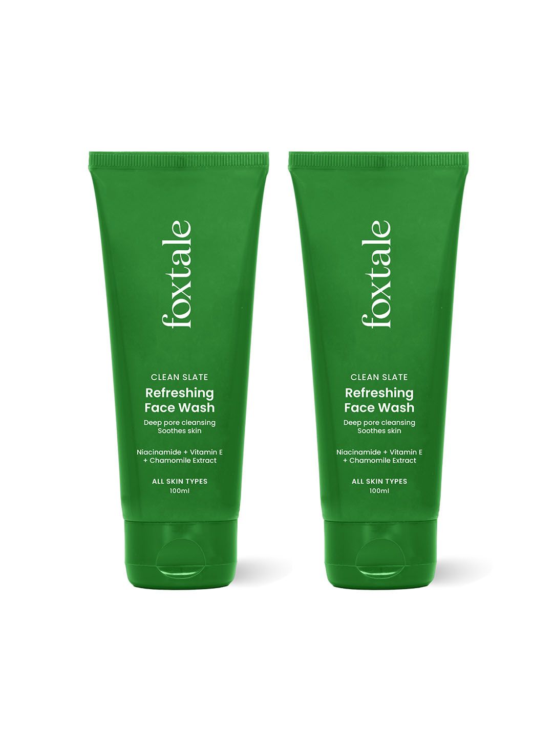 FoxTale Essentials Set Of 2 Oil Control Gel Face Washes- 100ml Each