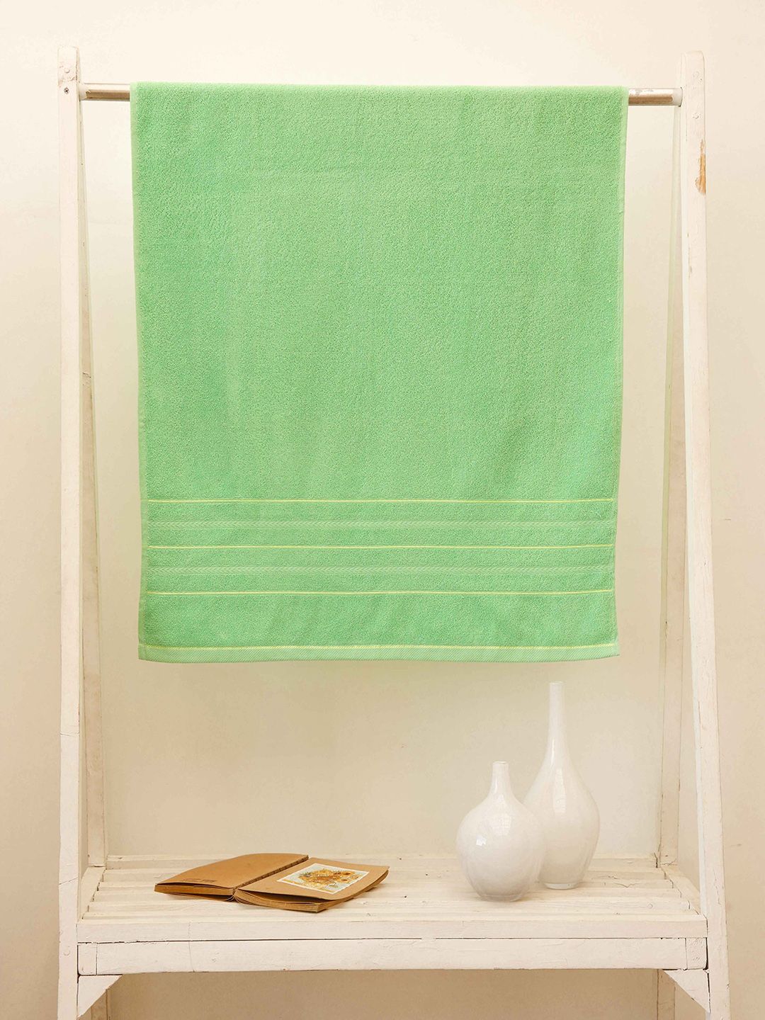 Ariana Select Green  450 GSM Cotton High Absorbant Bath Towel