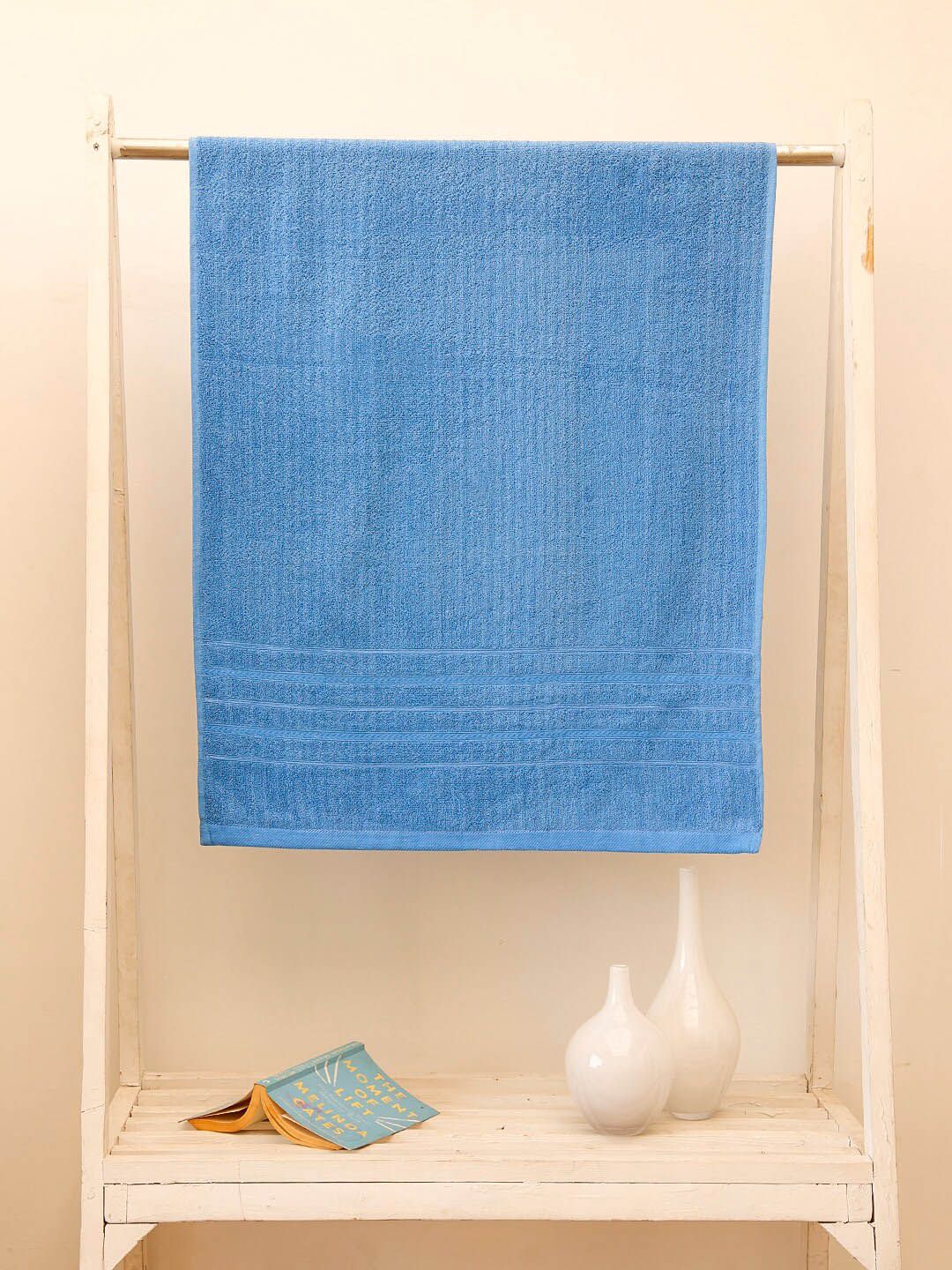 Ariana Select Blue 450 GSM Cotton High Absorbent Bath Towel