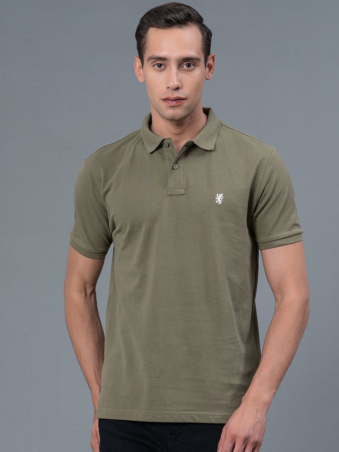 Red Tape Polo Collar Pure Cotton T-shirt