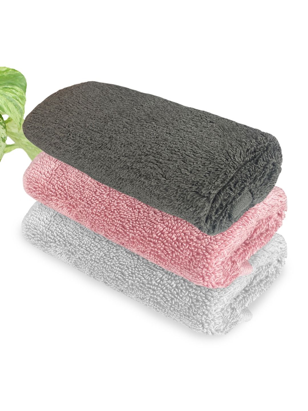 Heelium Unisex Pack of 3 Bamboo Super Soft & Quick Drying Face Towel