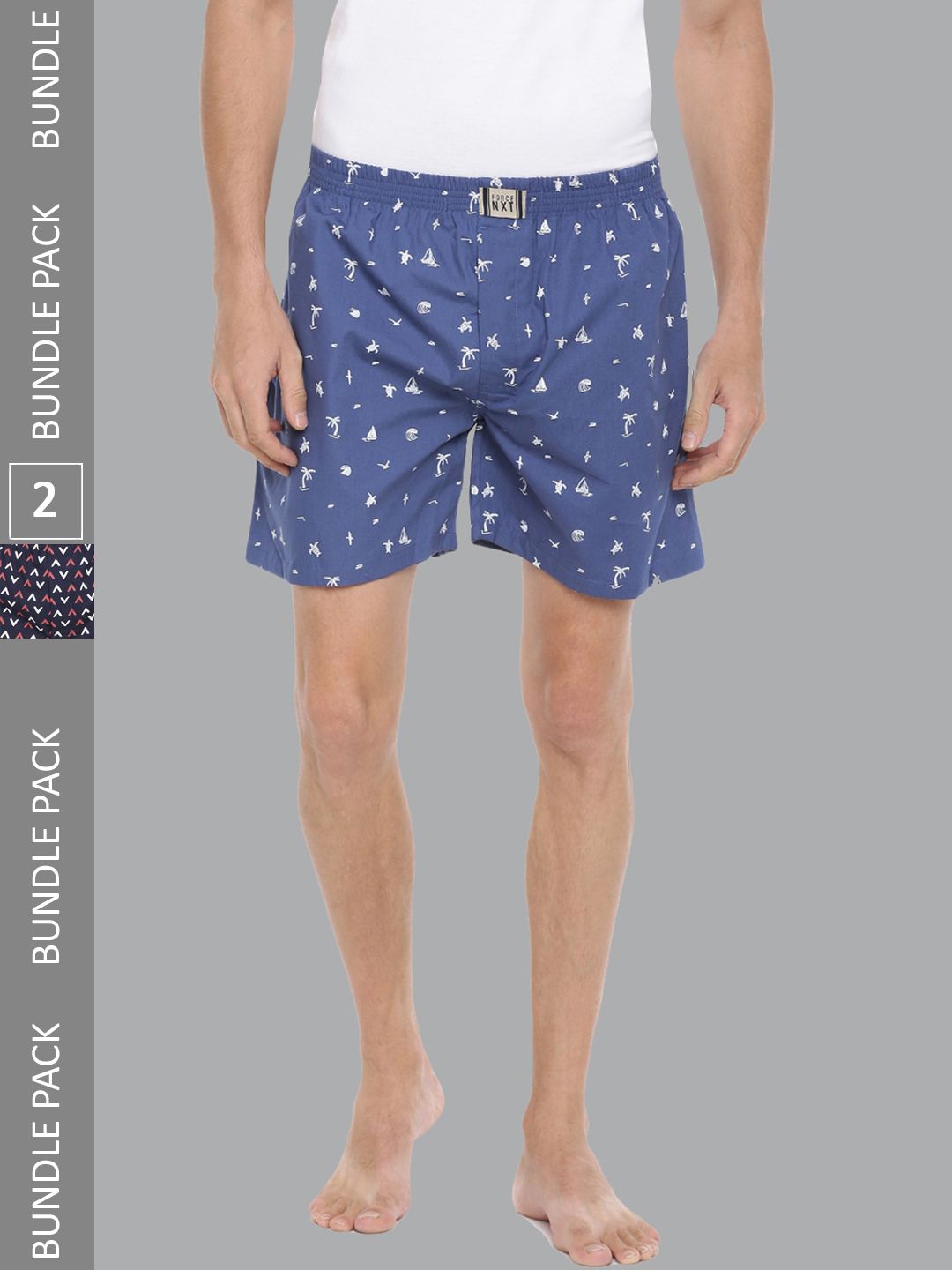 Force NXT Men's Super Combed Cotton Printed Boxer Shorts