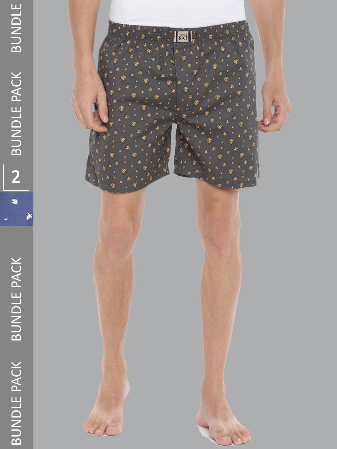 Force NXT Men's Super Combed Cotton Printed Boxer Shorts