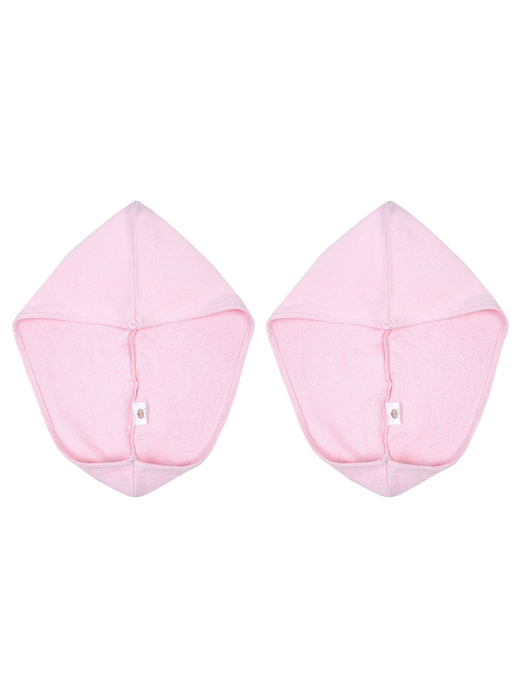 Creeva Luxury Pink 2 Pieces Pure Cotton 380 GSM Anti Bacterial Hair Wrap Towels