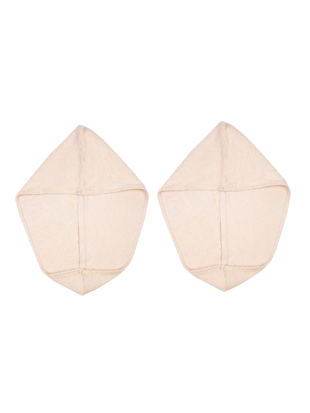 Creeva Luxury Peach-Colored 2 Pieces Pure Cotton 380 GSM Anti Bacterial Hair Wrap Towels