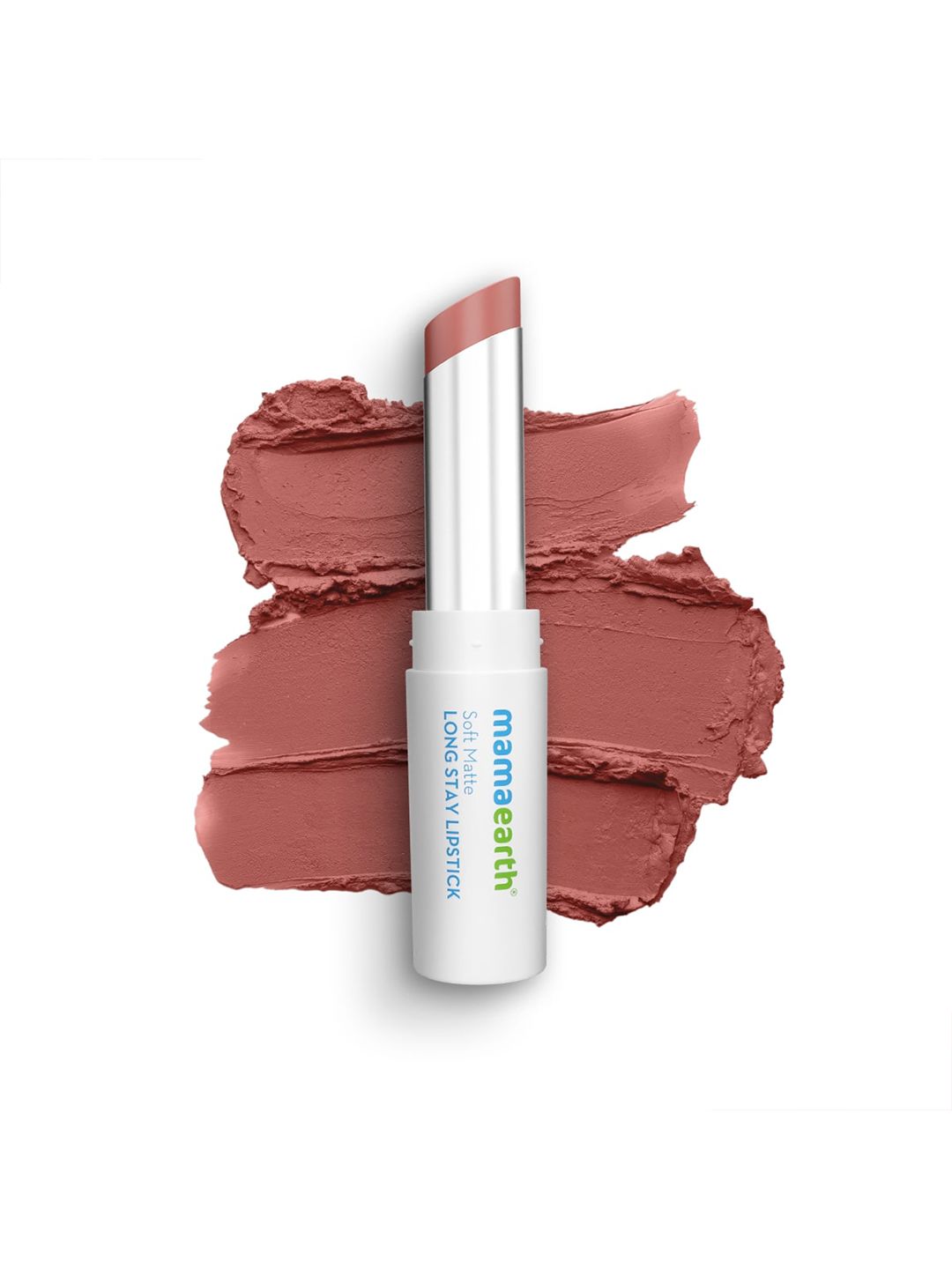 Mamaearth Soft Matte 12Hr Long Stay Lipstick with Jojoba Oil & Vitamin E 3.5g - Woody Rose
