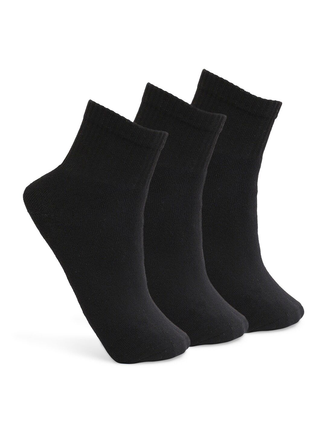 UnderJeans by Spykar Men Pack Of 3 Ankle-Length Cotton Socks
