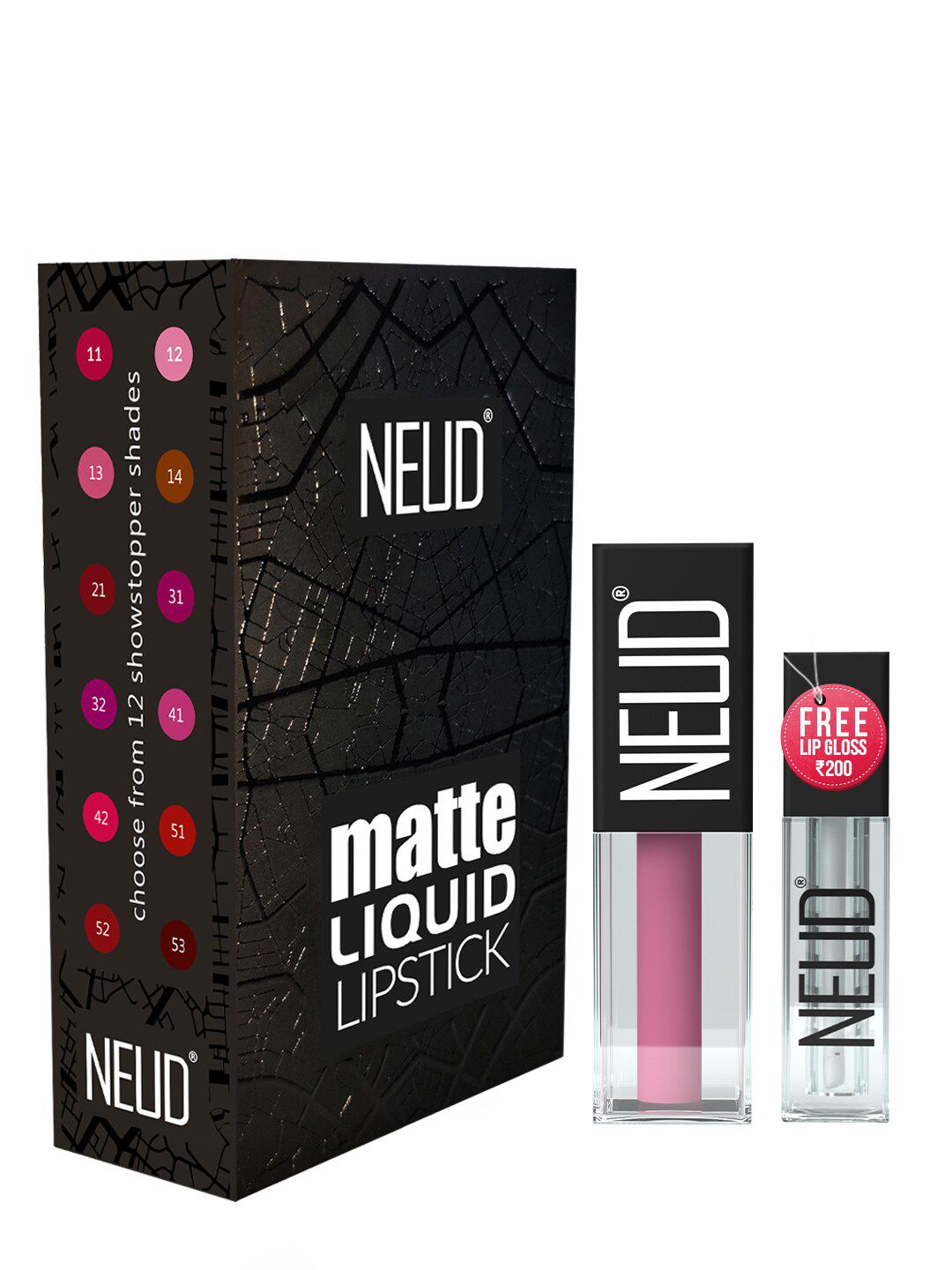 NEUD Matte Liquid Lipstick Supple Candy with Free Lip Gloss