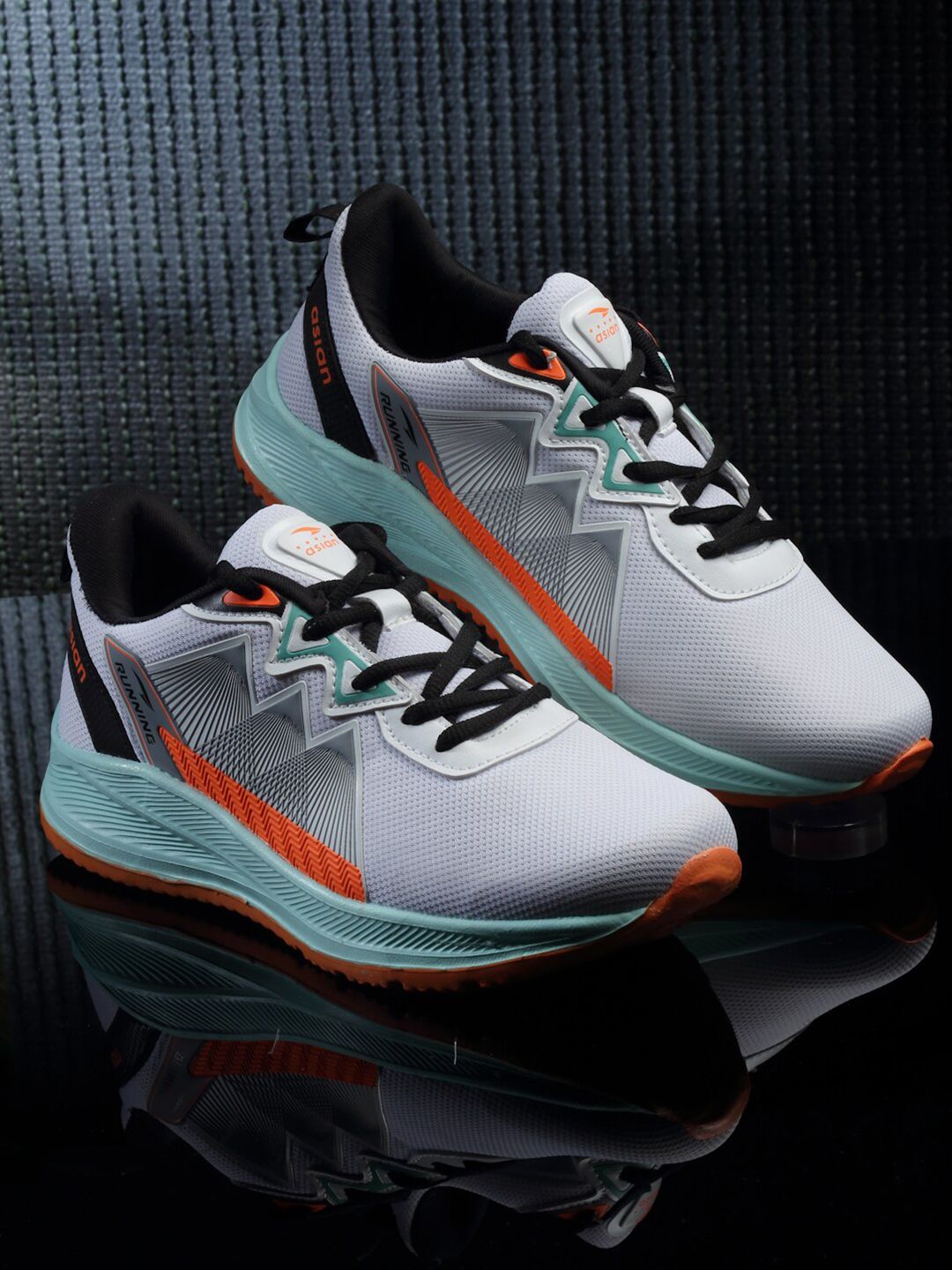 ASIAN Men Mesh Running Lace-Up Non-Marking Shoes