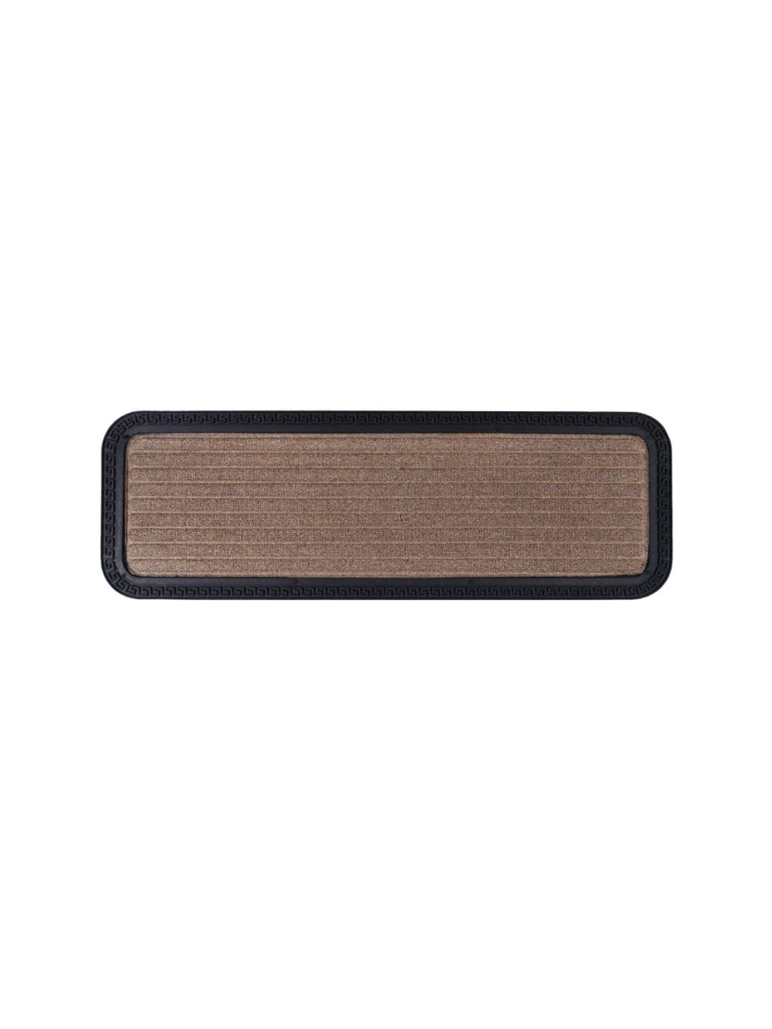 Black gold Beige & Black Striped High Water Absorbent Anti Slip Entrance Doormat