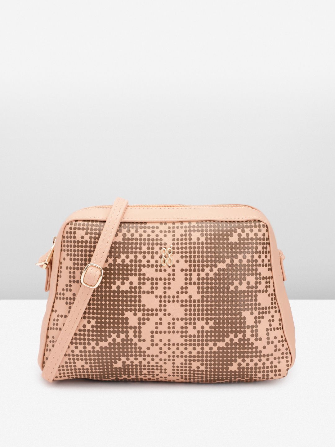 Baggit Baggit Micro Geometric Print PU Structured Sling Bag