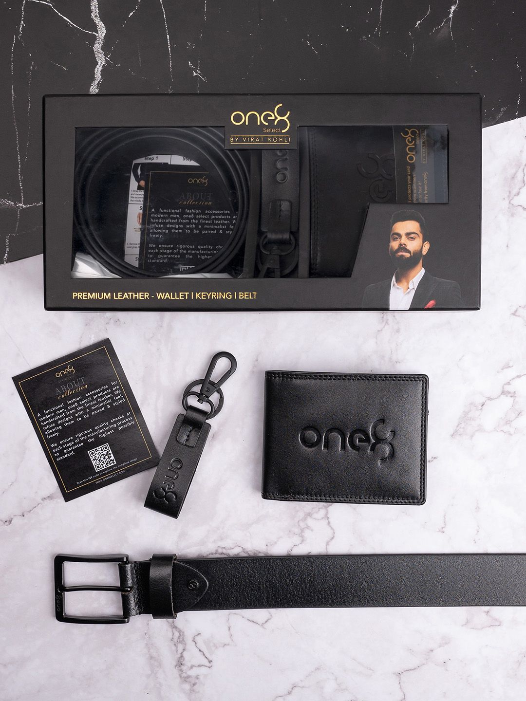 Buy One8 Men 3Pcs Leather Accessory Gift Set - Accessory Gift Set