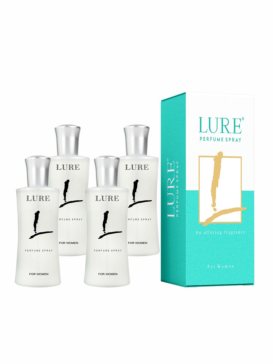 LURE Women Set Of 4 Long Lasting Perfume Sprays - 50 ml Each