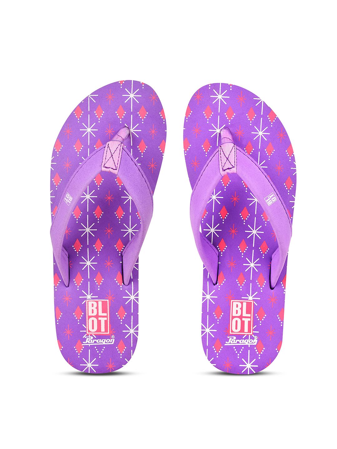 Paragon Women Printed Rubber Thong Flip-Flops