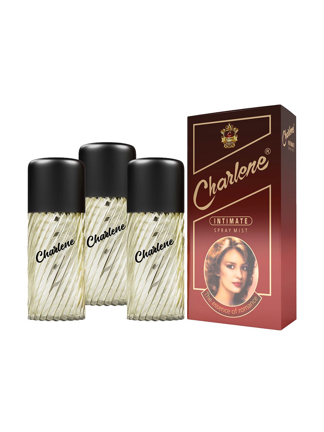 CHARLENE Set of 3 Intimate Long Lasting Spray Perfume Mist - 50 ml Each