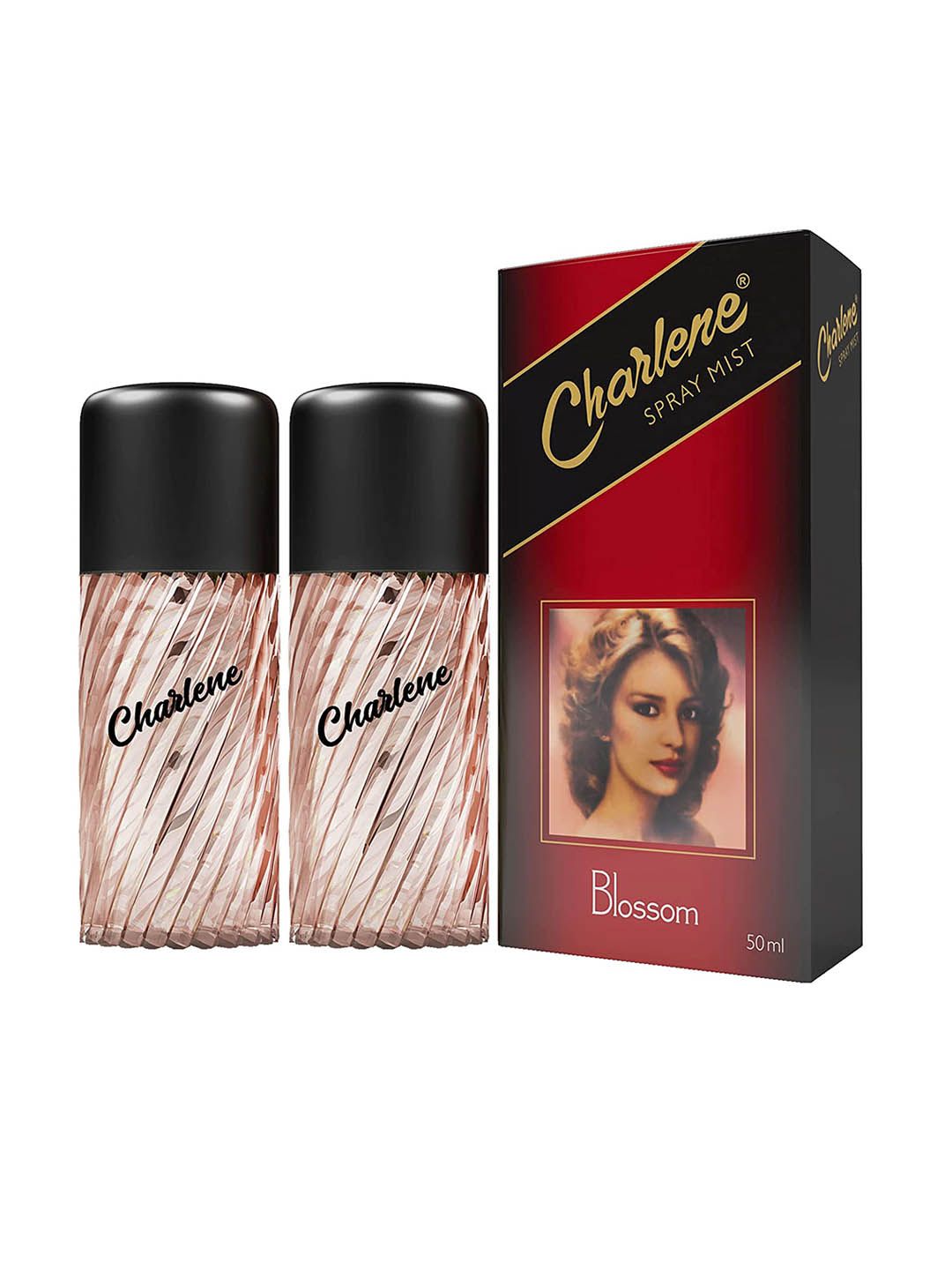 CHARLENE Set of 2 Blossom Long Lasting Spray Perfume Mist - 50 ml Each