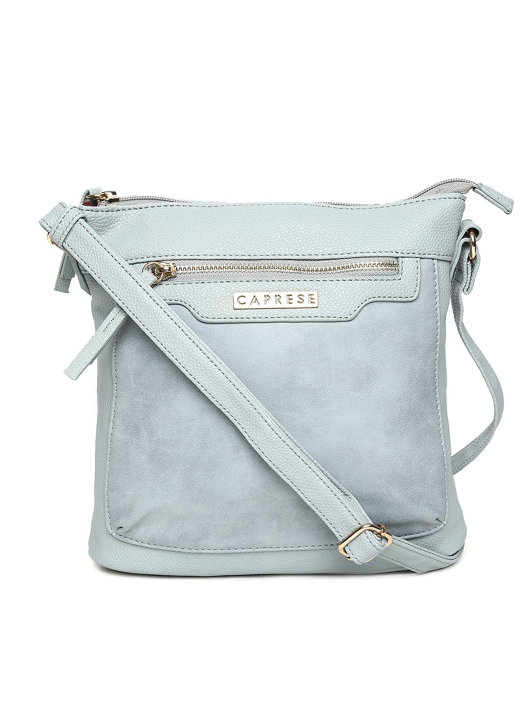 Caprese Blue Solid Sling Bag Price in India
