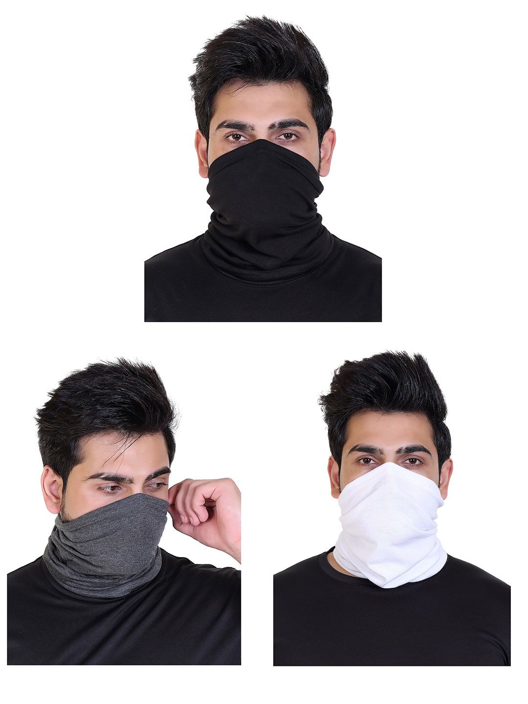 Gajraj Pack Of 3 Breathable Moisture Wicking Bandana Headband