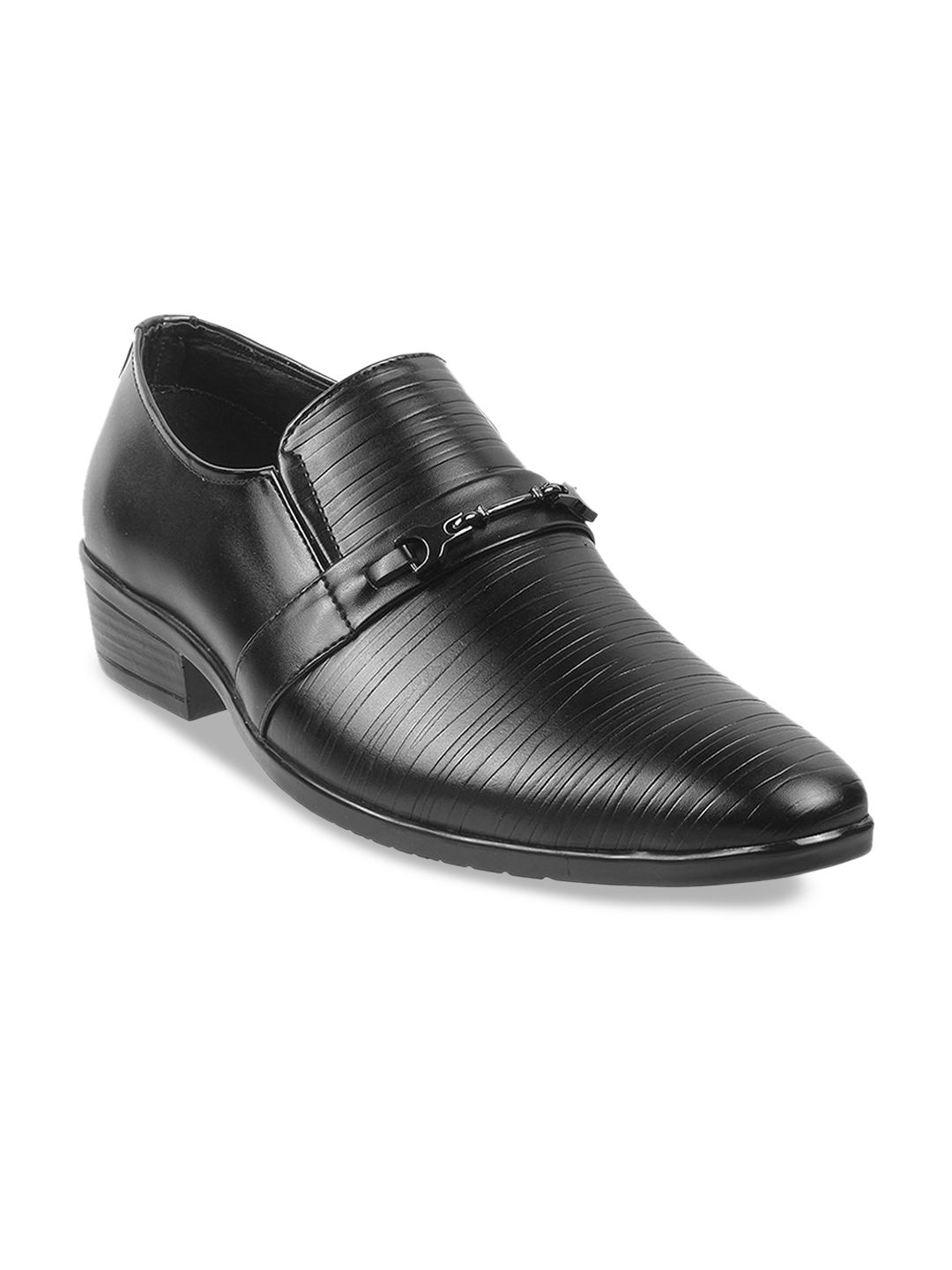 WALKWAY by Metro Men Textured Round-Toe Formal Loafers