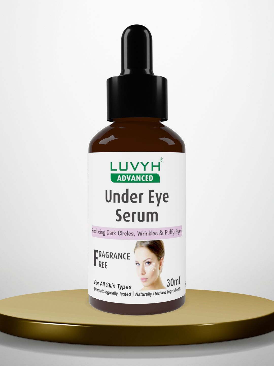 LUVYH Fragrance Free Under Eye Serum - 30 ml deal from myntra