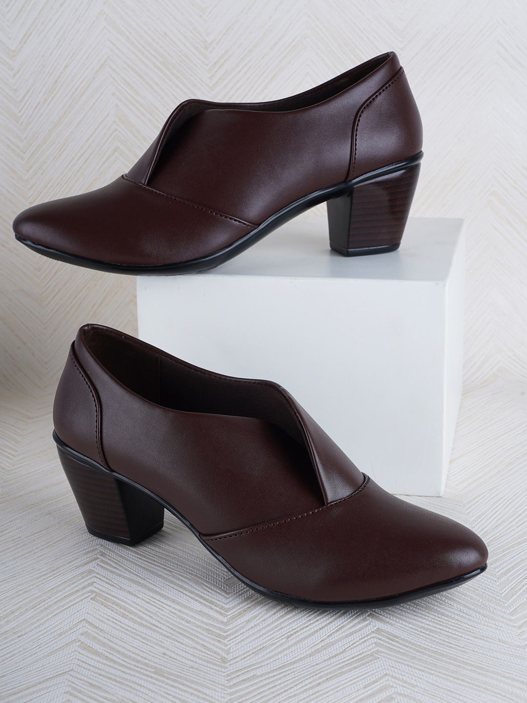 ELLE Pointed Toe Block Pumps