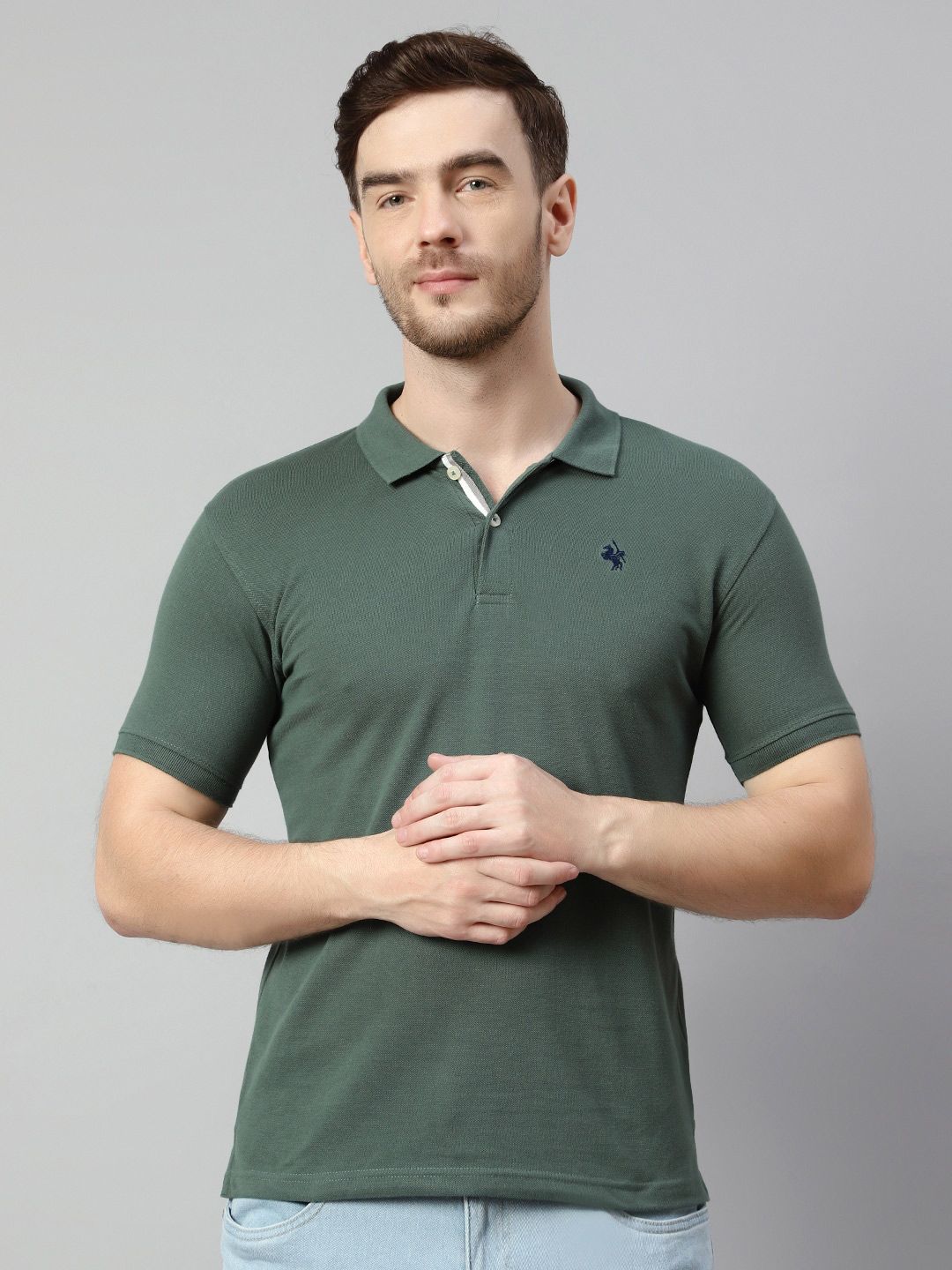 Cantabil Polo Collar Cotton T-Shirt