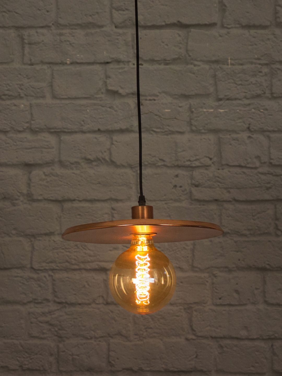 Fos Lighting Copper-Toned Pendant Hanging Lamp Price in India