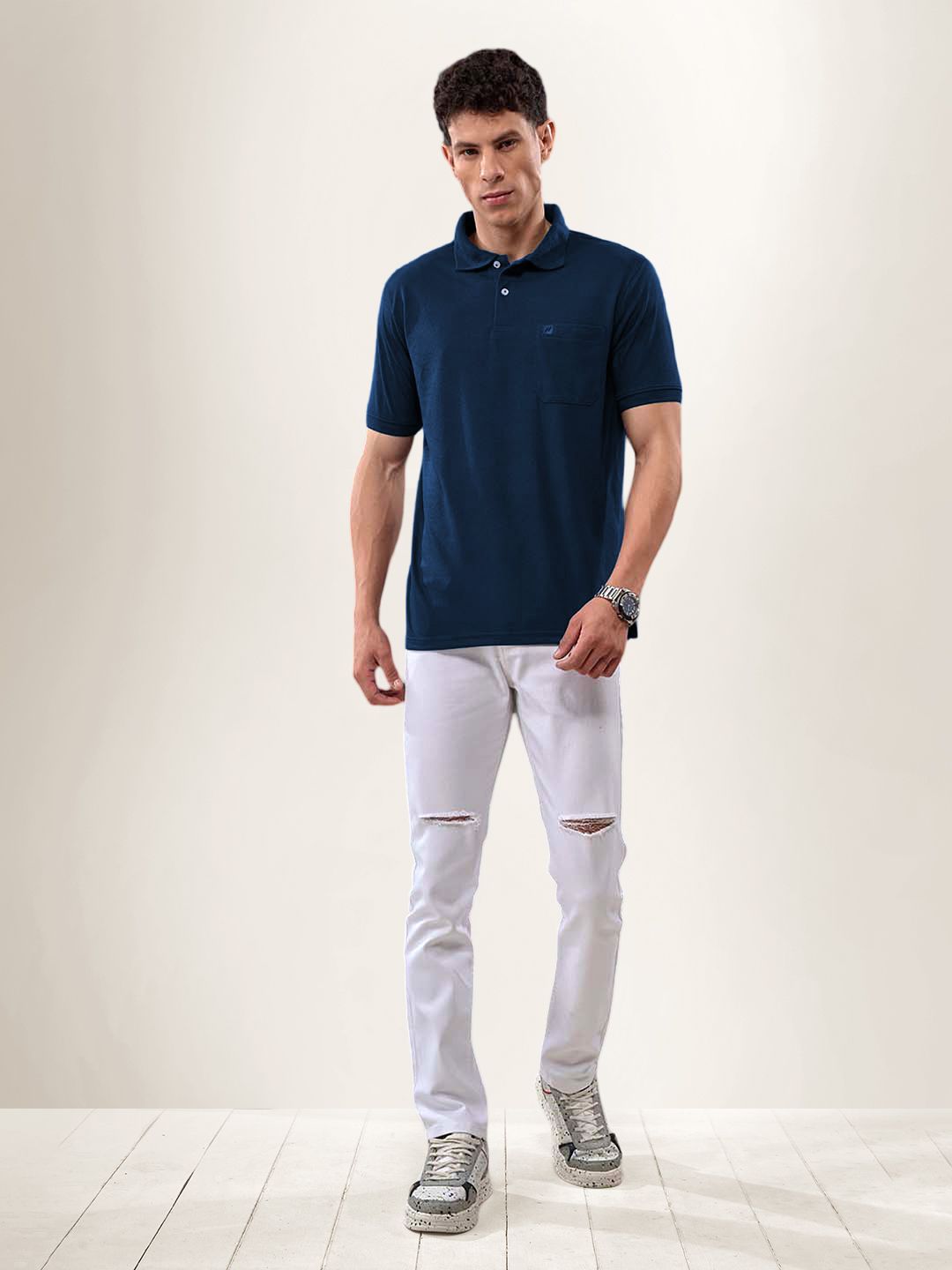LUX NITRO Polo Collar Anti Odour T-shirt