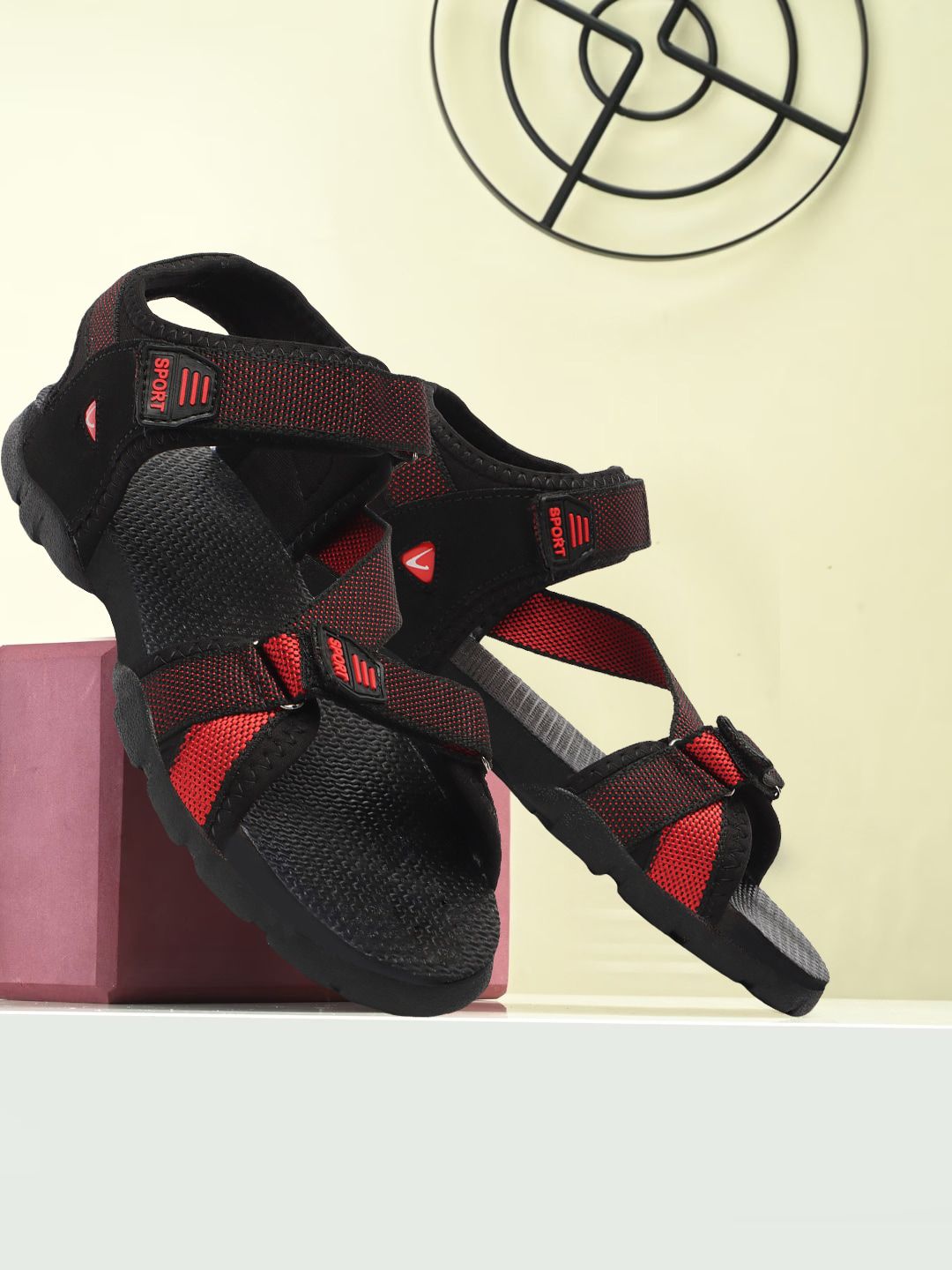 CLYMB Men Velcro Sports Sandals