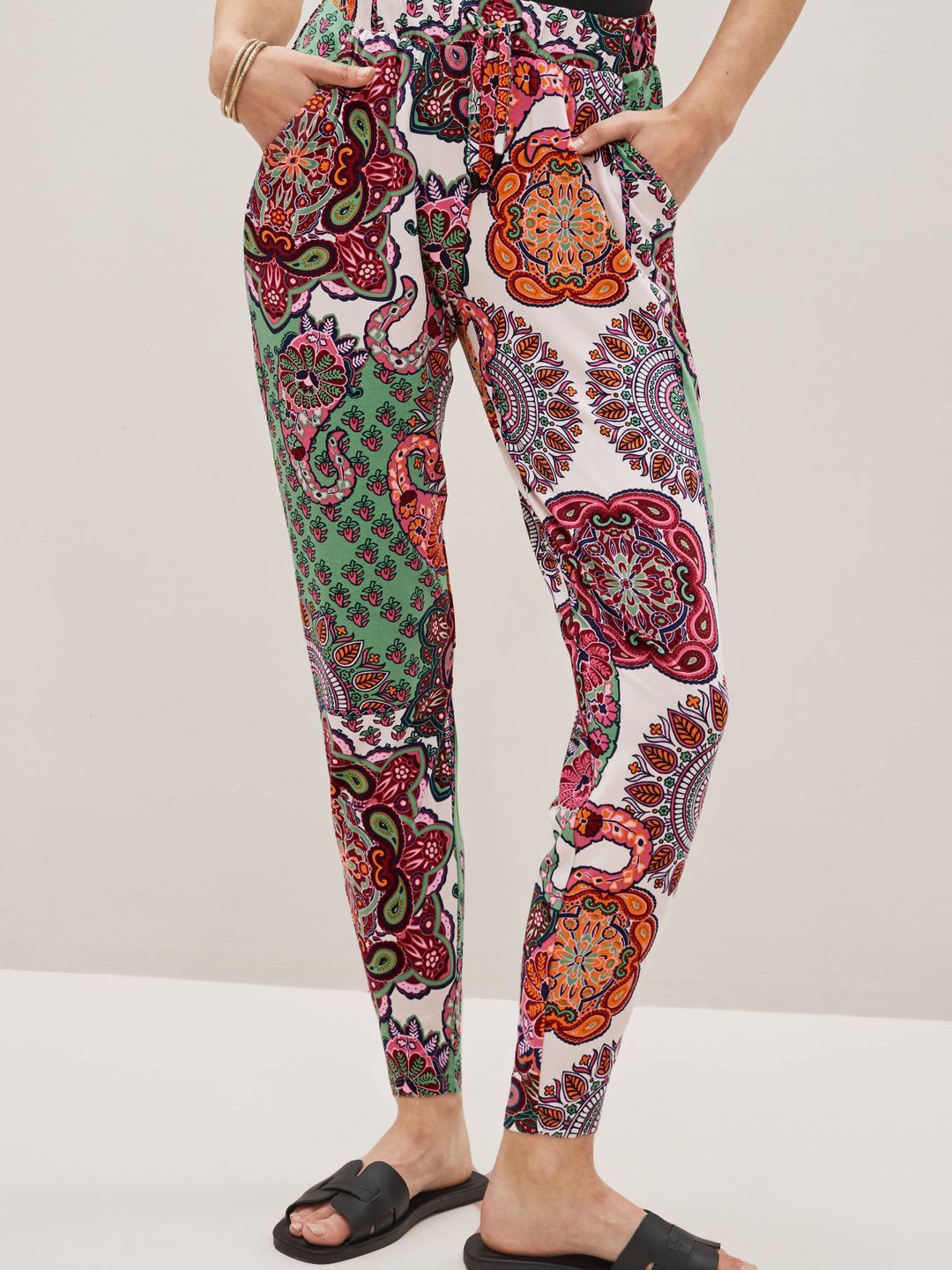 NEXT Women Printed Slim Fit Trousers Price in India