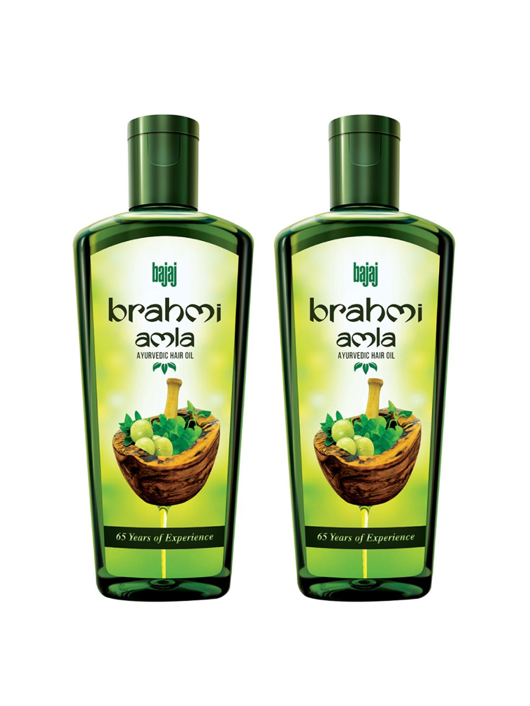 BAJAJ CONSUMER CARE Set of 2 Brahmi Amla Ayurvedic Hair Oil - 400 ml Each