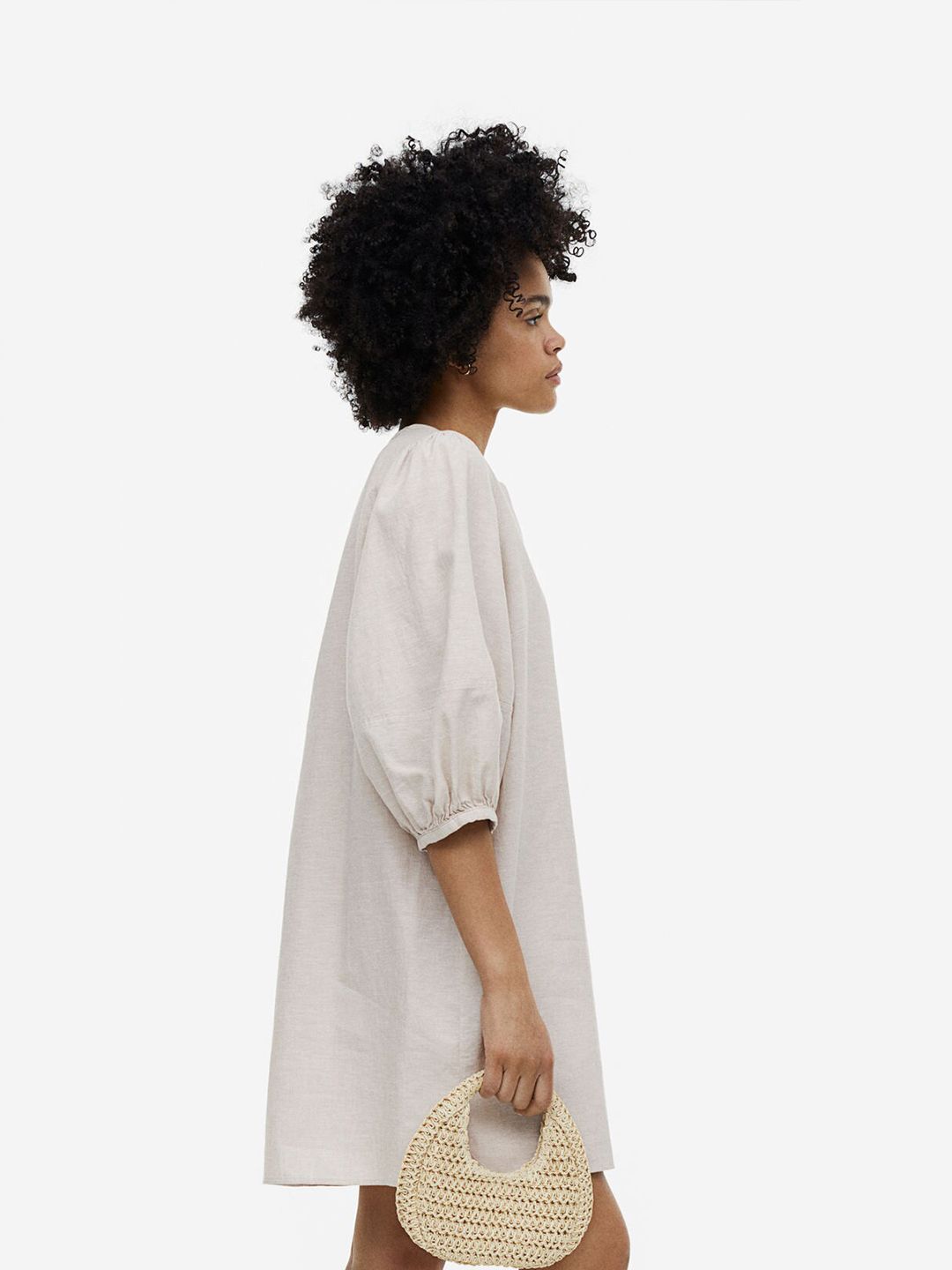 Buy H&M Linen-Blend Tunic Dress - Dresses for Women 22342354 | Myntra