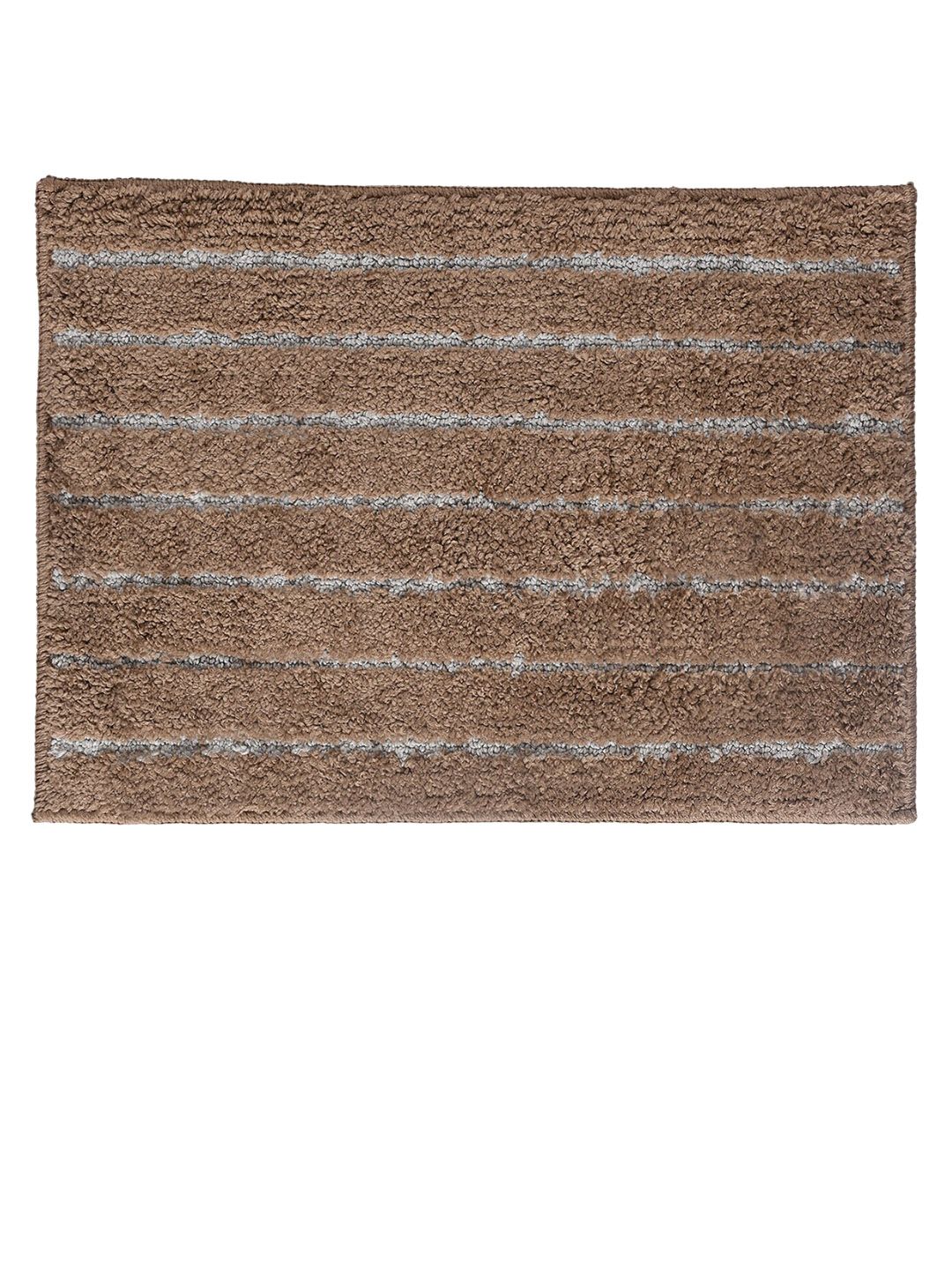 Saral Home Champs Brown Antiskid & Washable Bath-Door Mat
