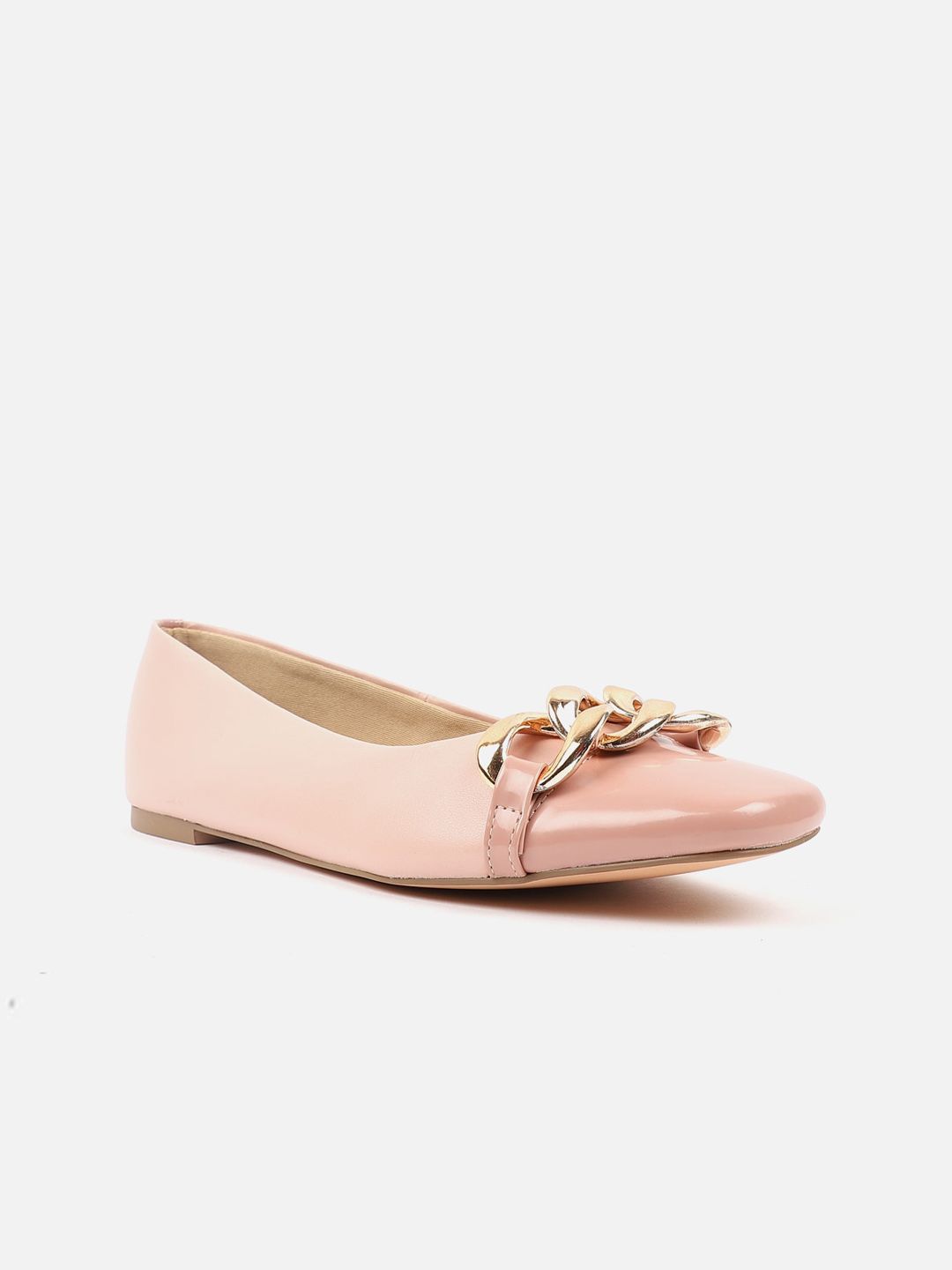 Carlton London Buckle Embellished Ballerinas